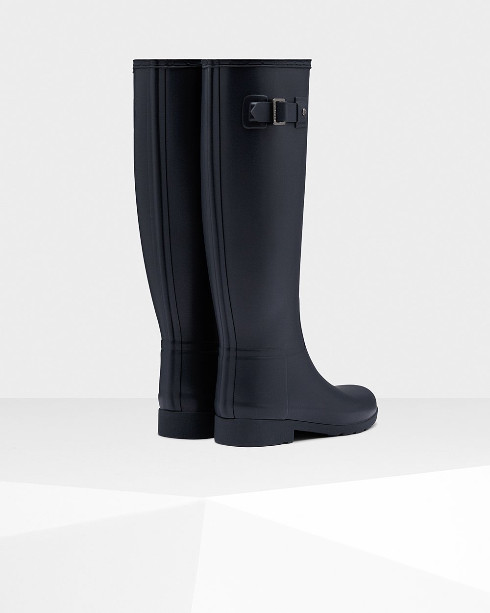 Womens Hunter Refined Slim Fit - Tall Rain Boots Navy - 2684-KPXCU